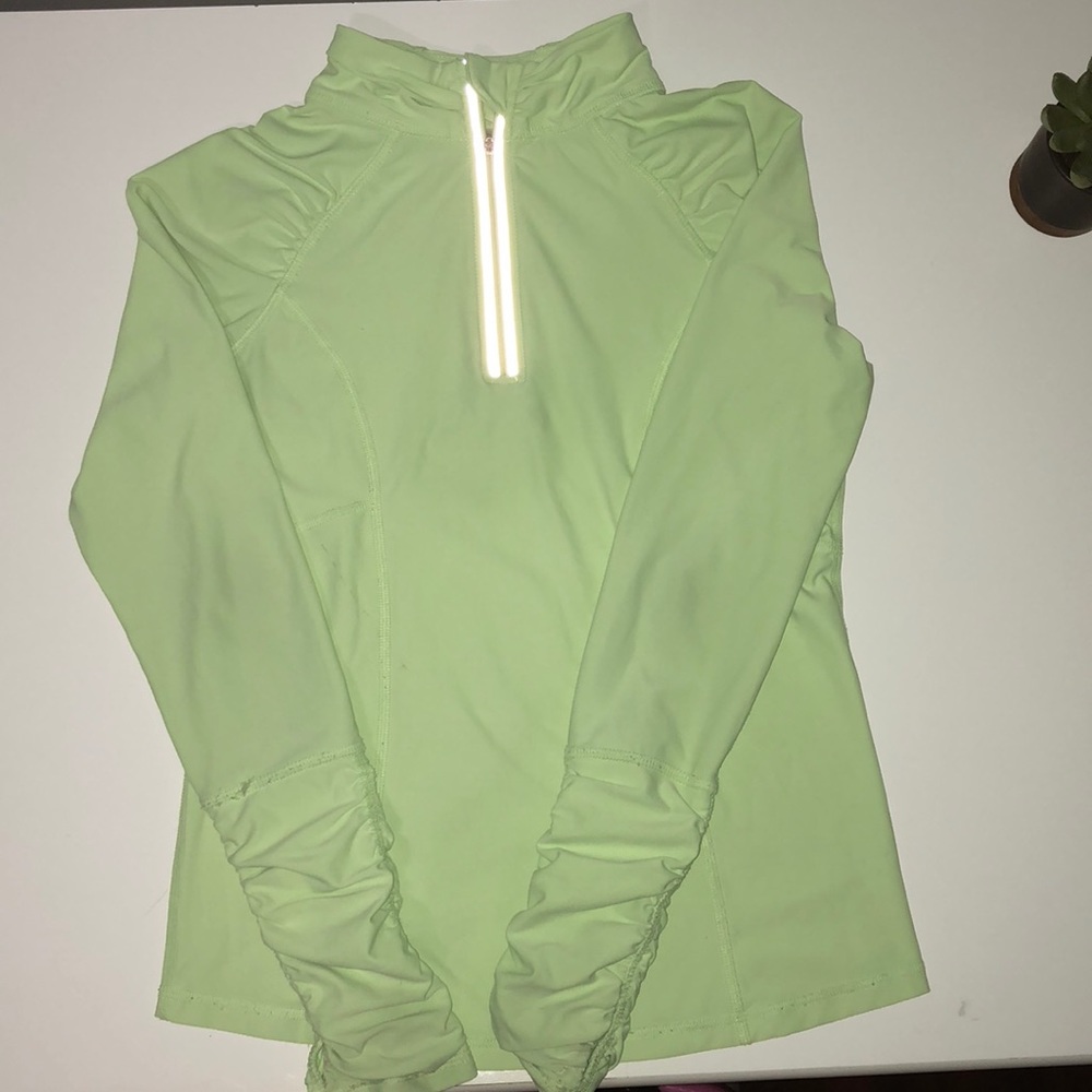 Lime green athletic top